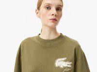Женская футболка Lacoste свободного кроя