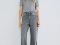 Джемпер с коротким рукавом, Серый