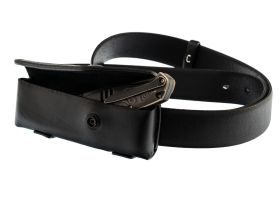 Чехол горизонтальный для складного ножа на пояс, 140 мм, 1 кнопка