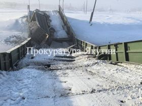 В Таттинском районе большегруз разрушил мост на дороге Черкех — Дая-Амгата