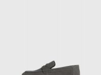 Лоферы из искусственной замши, Серый