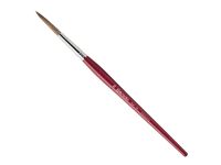 Кисть ушной волос №8 круглая удлиненная, заостр Escoda "Filleting and Lettering 6421" короткая ручка