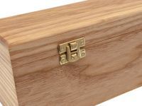 Шкатулка для ножа с двойным дном, ясень, бесцветное масло