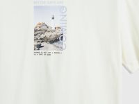 Футболка из хлопка с фотопринтом, Белый