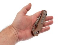 Складной нож SRM Retreiver 9203-MN2, сталь 140Cr, рукоять коричневая микарта