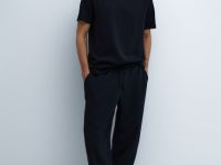 Базовая футболка из хлопка, Черный