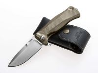 Нож складной LionSteel SR11 B (BRONZE), сталь Uddeholm Sleipner® Satin, рукоять титан по технологии Solid®, бронзовый