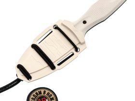 Тактический нож N.C. Custom Grave 2.0 LE Stormtrooper blackwash, сталь AUS-10, рукоять White Elastron