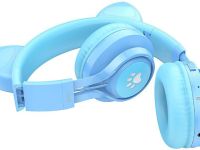 Наушники Hoco W39 Cat Ear Голубые