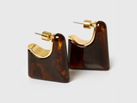 Серьги женские, Коричневый