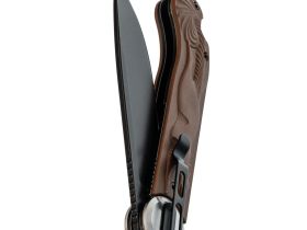 Складной нож Перемен Мысь BW, сталь 8Cr14MoV, рукоять FRN, коричневый