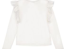 Фуфайка трикотажная для девочек (футболка с длинными рукавами)