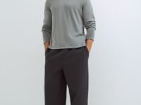 Джемпер с эффектом стирки, Серый