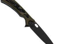 Складной нож НОКС Майор, сталь VG10, армейский нож, рукоять G10 олива