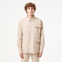 Мужская хлопковая рубашка Lacoste с карманами