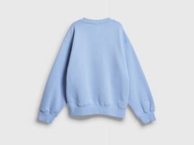 Свитшот с объёмным принтом для девочек, Голубой
