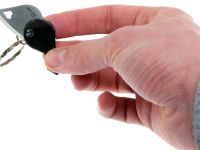 Нож-брелок складной сердце LionSteel LB CO - LionBeat Horn, сталь 440, рукоять черный рог