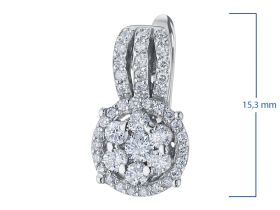 Серьги из белого золота с бриллиантами э0901сг06182700
