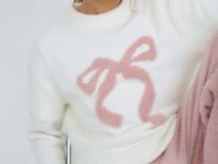 Вязаный джемпер для девочек, Бежевый