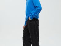 Базовый джемпер из хлопка прямого кроя