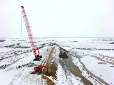 Строители Ленского моста готовятся к ледоходу и паводку
