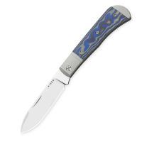 Складной нож Kizer Trestle D, сталь Nitro-V, рукоять алюминий/микарта, синий