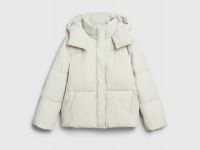 Утеплённая куртка с капюшоном, Бежевый