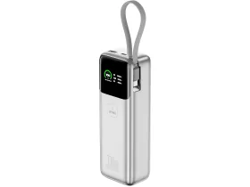 Внешний аккумулятор WiWU Mega 20000mAh 130W кабель Type-C (PM301) (серебристый)