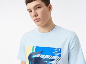 Мужская хлопковая футболка Lacoste