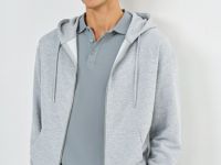Базовая толстовка на молнии, Серый