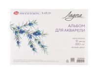 Альбом-склейка для акварели "Ладога" А3 12 л 300 г, 100% хлопок, крупное зерно