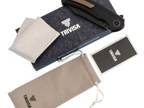 Складной нож Trivisa Lynx-03B, сталь S35VN, рукоять G10, черный