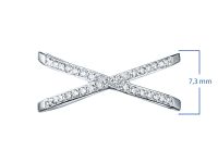 Классическое кольцо из белого золота с бриллиантами э4701кц05152300