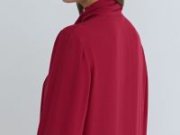 Блузка с шарфом, Красный