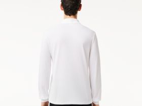 Мужское поло Lacoste L.12.21 классического кроя с длинным рукавом