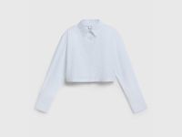 Укороченная рубашка для девочек, Голубой