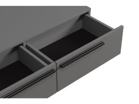 ТВ-тумба подвесная Кимбол 120x20 Графитовый