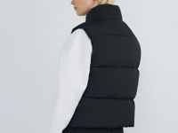 Утеплённый стёганый жилет, Черный