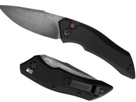 Полуавтоматический складной нож Kershaw Launch 1, сталь Crucible CPM® 154, рукоять анодированный алюминий, чёрный