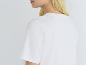 Футболка оверсайз с воланами, Белый