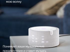 Умная колонка Яндекс.Станция Мини с часами Серый опал (YNDX-00020G)