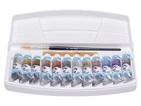 Набор акварели Talens "Van Gogh" (интерферентные цвета) 12 цв*10 мл + кисть, пластиковая уп