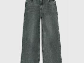 Широкие джинсы Wide Leg для девочек, Серый