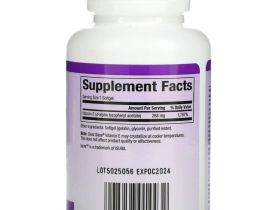 Natural Factors, Clear Base Vitamin E, 268 мг (400 МЕ), 60 мягких таблеток