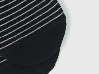 Подследники в полоску, 2 пары, Черный
