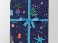 Упаковочная бумага "Новогодняя ночь" 70х100 см