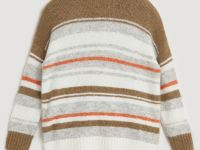 Джемпер с округлым вырезом свободного силуэта