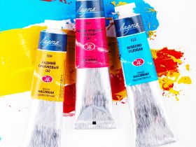 Масло "Ладога" 46 мл кадмий красный светлый (имитация)