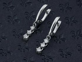Серьги из белого золота э4712сг10181900