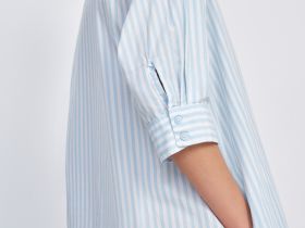 Платье-рубашка в полоску